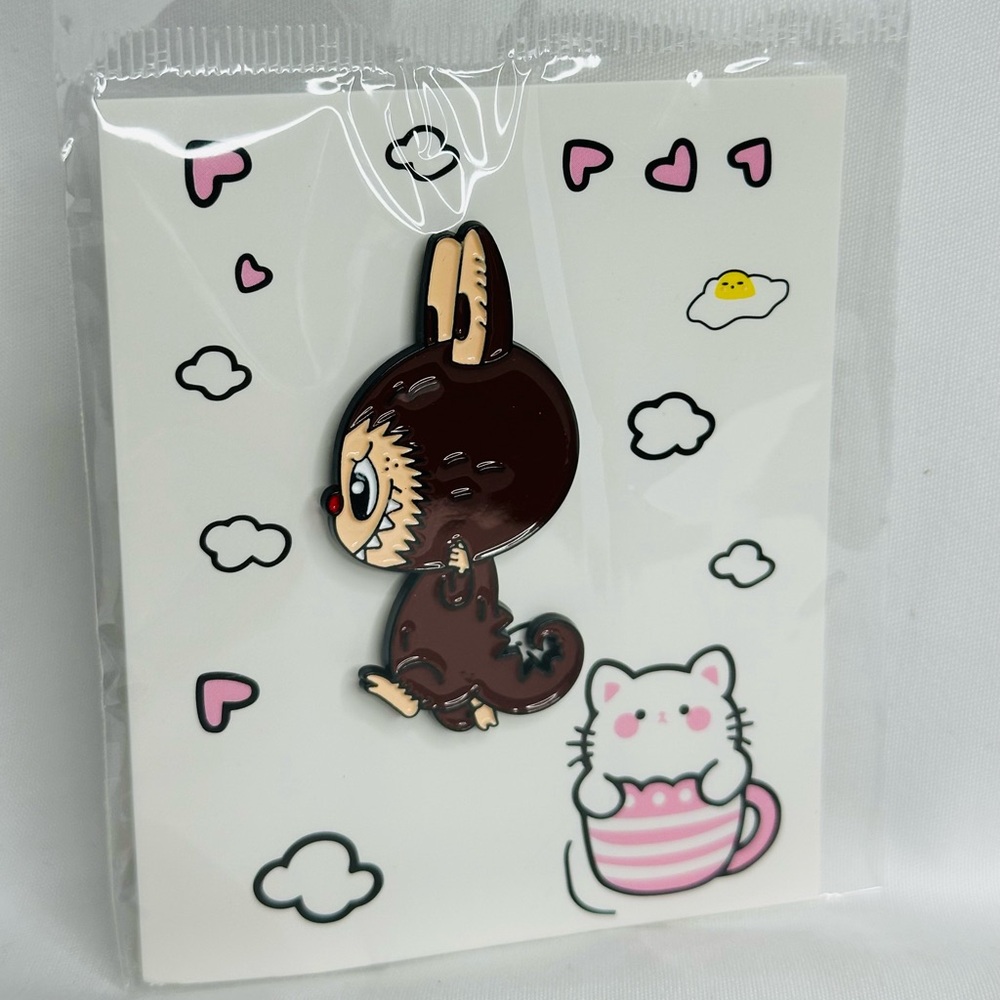 Labubu The Monsters Pin in Brown - Picture 3 of 8